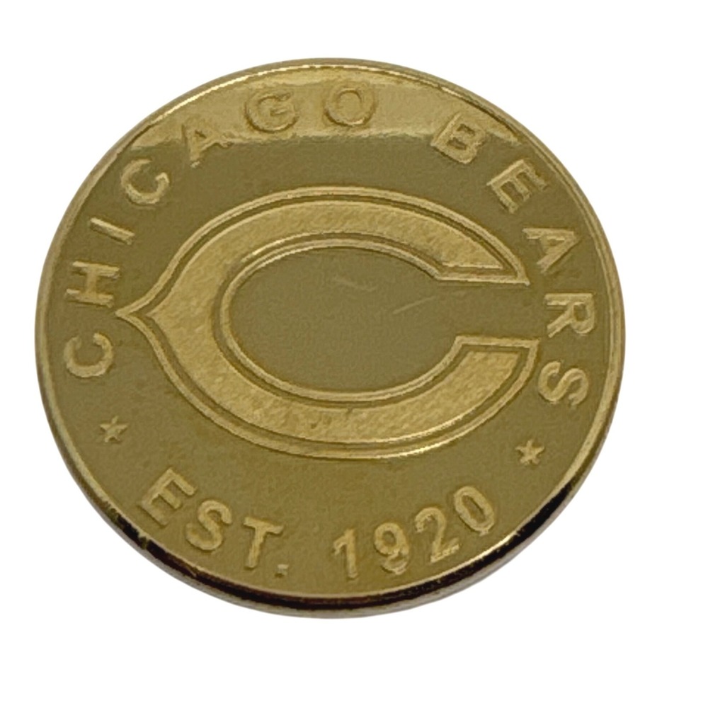 Chicago Bears NFL Official Game Coin 2003 Collectible Medallion 24 KGold overlay